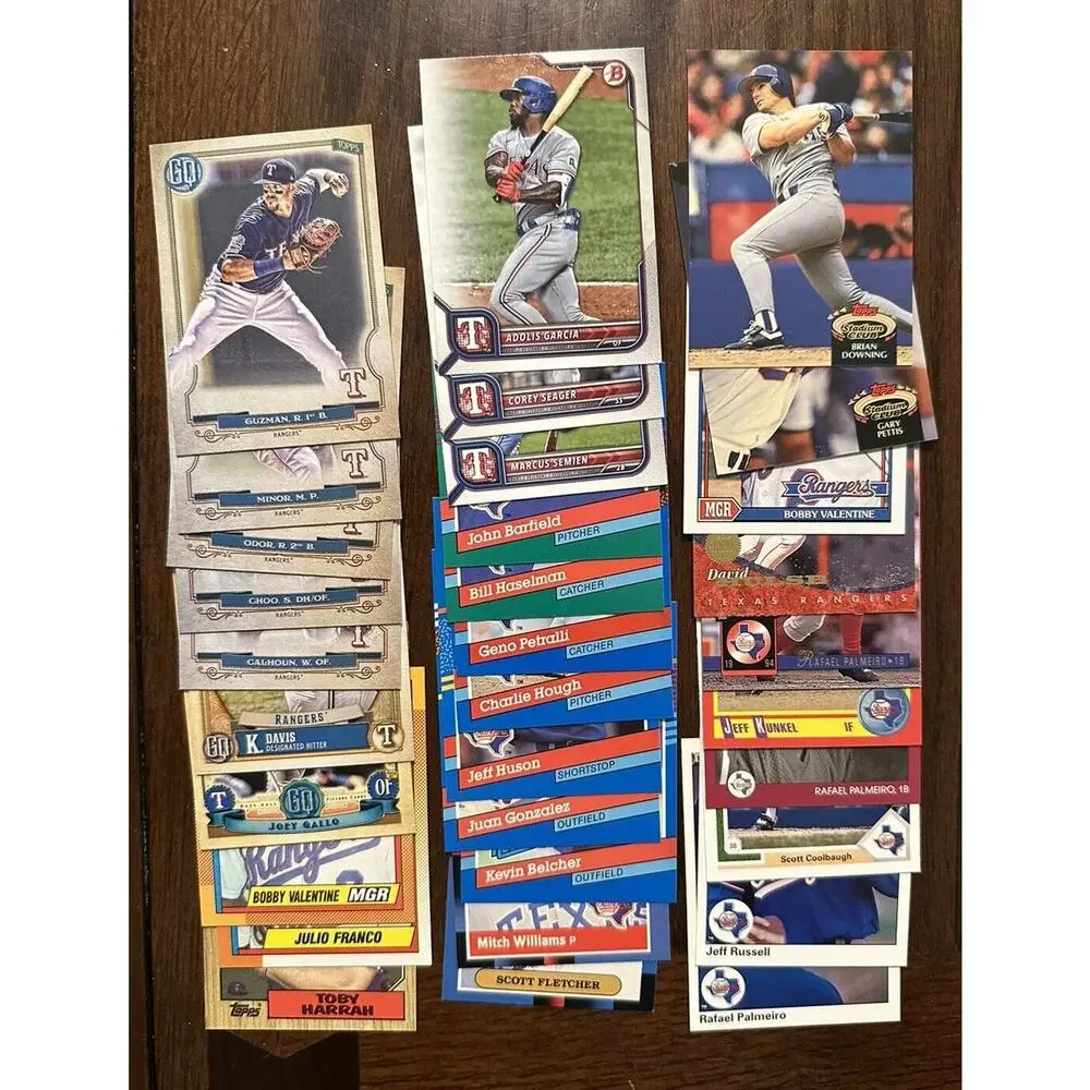 Huge Lot Texas Rangers Baseball Cards 144 Different Cards